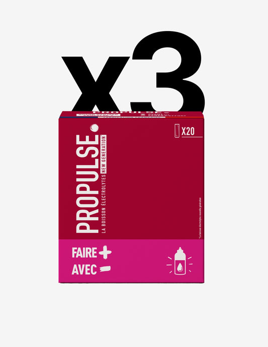 Boisson électrolytes Propulse® PACK*3 (60 sticks)